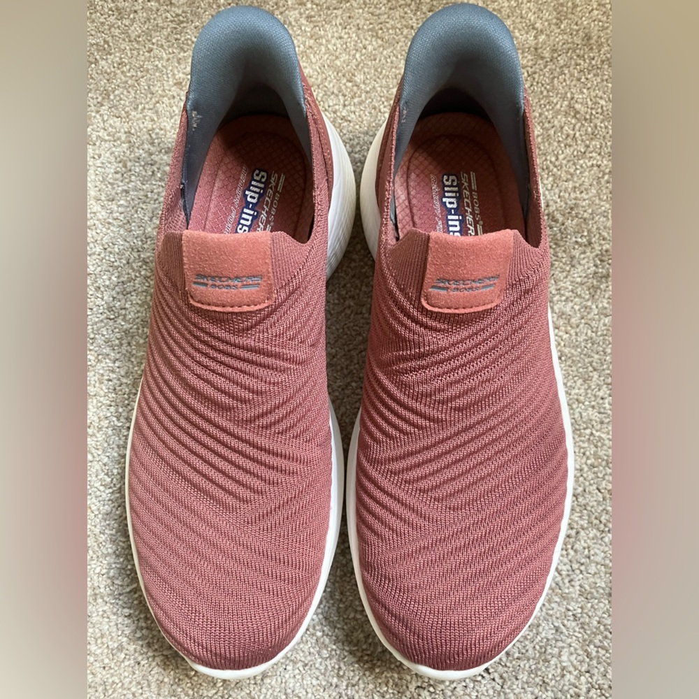 SKETCHERS Bobs Infinity slip on comfy sneakers trainers casual textured knit 8